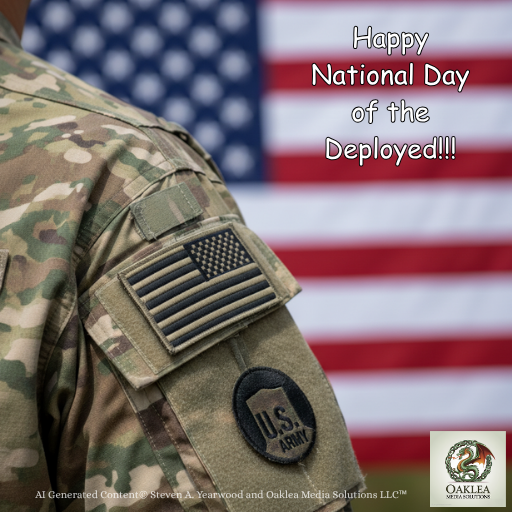 OakleaMediaSol's tweet image. “Today we honor the service and sacrifice of all deployed military personnel. 🇺🇸 #DayOfTheDeployed #HonorAndRespect”