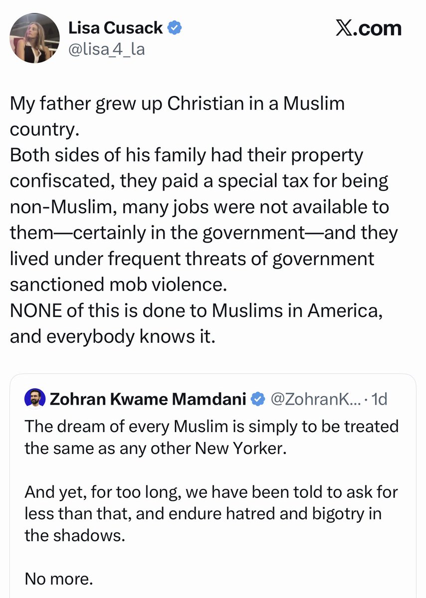 MarinaMedvin's tweet image. Perfect response to Mamdani. Just perfect.