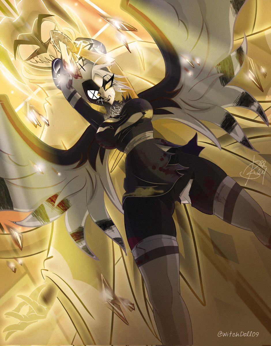 WitchDoll09's tweet image. SANCTUS DOMINUS
- g r a v i t y -
#HazbinHotel #HazbinHotelAdam #HazbinHotelLute #Adam #Lute #guitarspear #guardrock #adamxlute