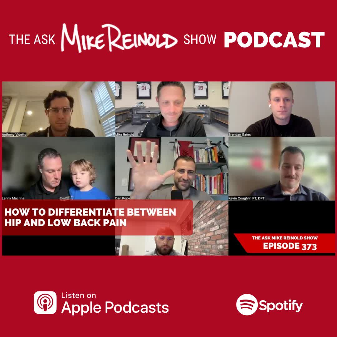 [New Podcast Episode] How to Differentiate Between Hip and Low Back Pain - mikereinold.com/how-to-differe…