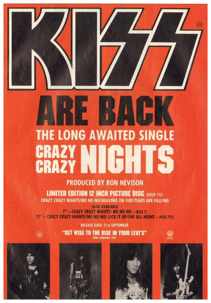 Producer Ron Nevison once told me that he’d like to remix KISS’ Crazy Nights with less of that “80s sound” and make it a real rock record.

I’m still waiting… would love to hear a hard rock mix of this album. I think it would be fantastic. 

Behind the power pop, there are some