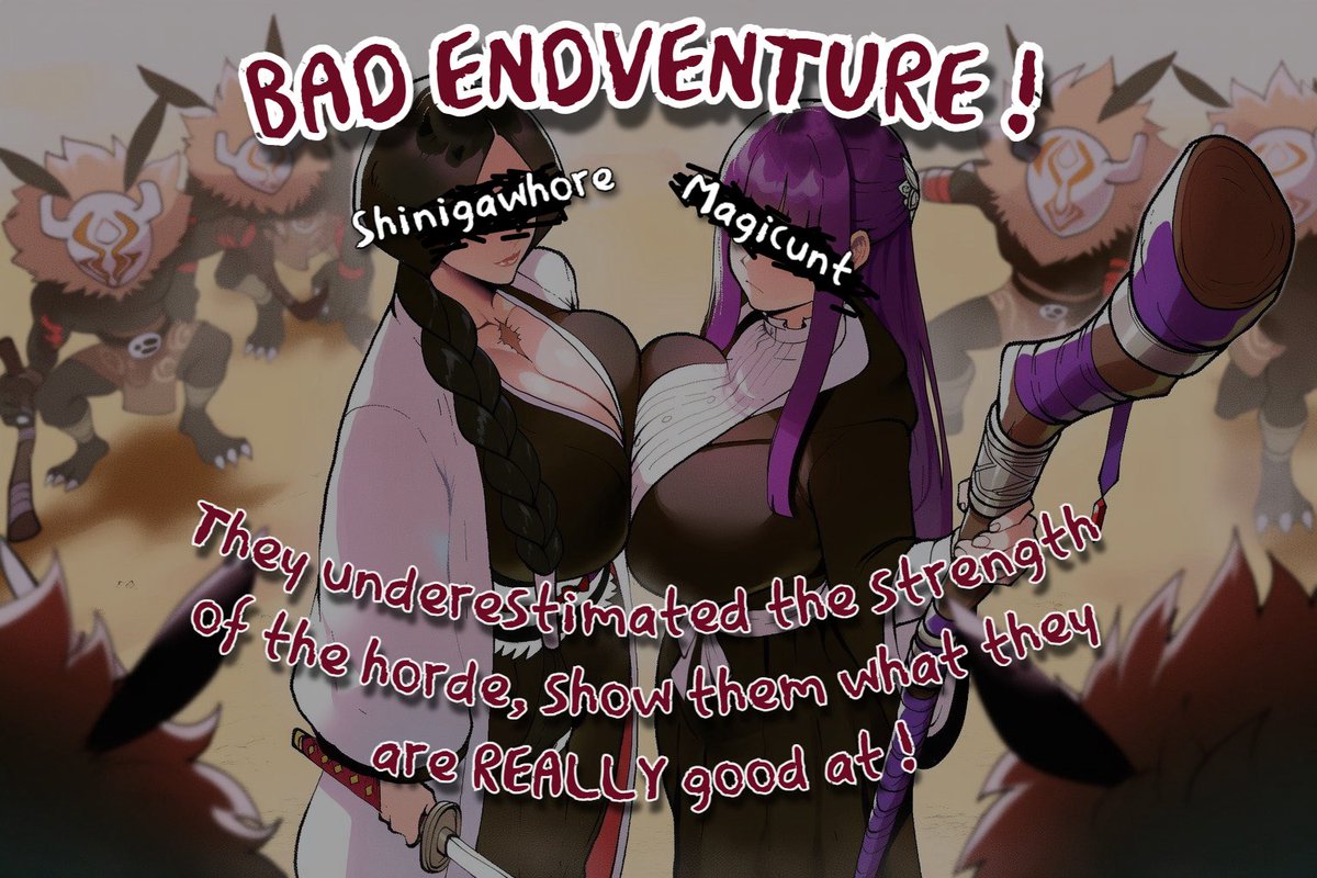 ๐๐๐๐๐ ๐๐๐๐๐๐๐ (@bladedhealer) on Twitter photo For this #SeductiveSundayแ
 แ
 แ
 แ
 แ
  , how about a wonderful bad end bandwagon with the Shiniwhore and the Magicunt <a href="/Mommy_Fern/">๊ฅ๏ผฆ๏ฝ
๏ฝ๏ฝ | ๐ง๐ ๐ณ๐ผ๐ฐ๐๐</a>~?
Put yourself in the minds of churls/monsters that just overpowered these two overconfident party members.  What do you do with your new playthings~? For this #SeductiveSundayแ
 แ
 แ
 แ
 แ
  , how about a wonderful bad end bandwagon with the Shiniwhore and the Magicunt <a href="/Mommy_Fern/">๊ฅ๏ผฆ๏ฝ
๏ฝ๏ฝ | ๐ง๐ ๐ณ๐ผ๐ฐ๐๐</a>~?
Put yourself in the minds of churls/monsters that just overpowered these two overconfident party members.  What do you do with your new playthings~?