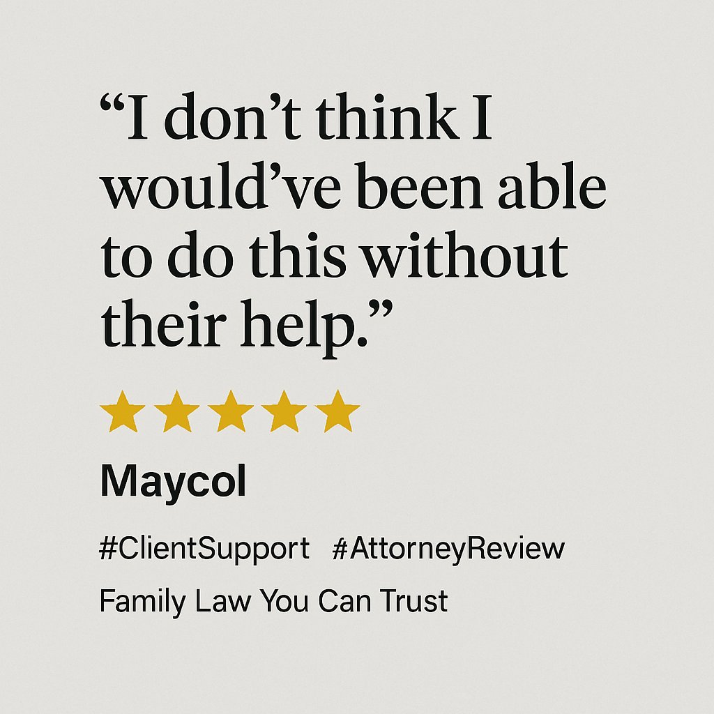 EdgarFamilyLaw's tweet image. &quot;I don’t think I would’ve been able to do this without their help.&quot;
Maycol’s 5-star experience speaks volumes about the care and dedication of our team.
#ClientSupport #AttorneyReview #FamilyLawYouCanTrust