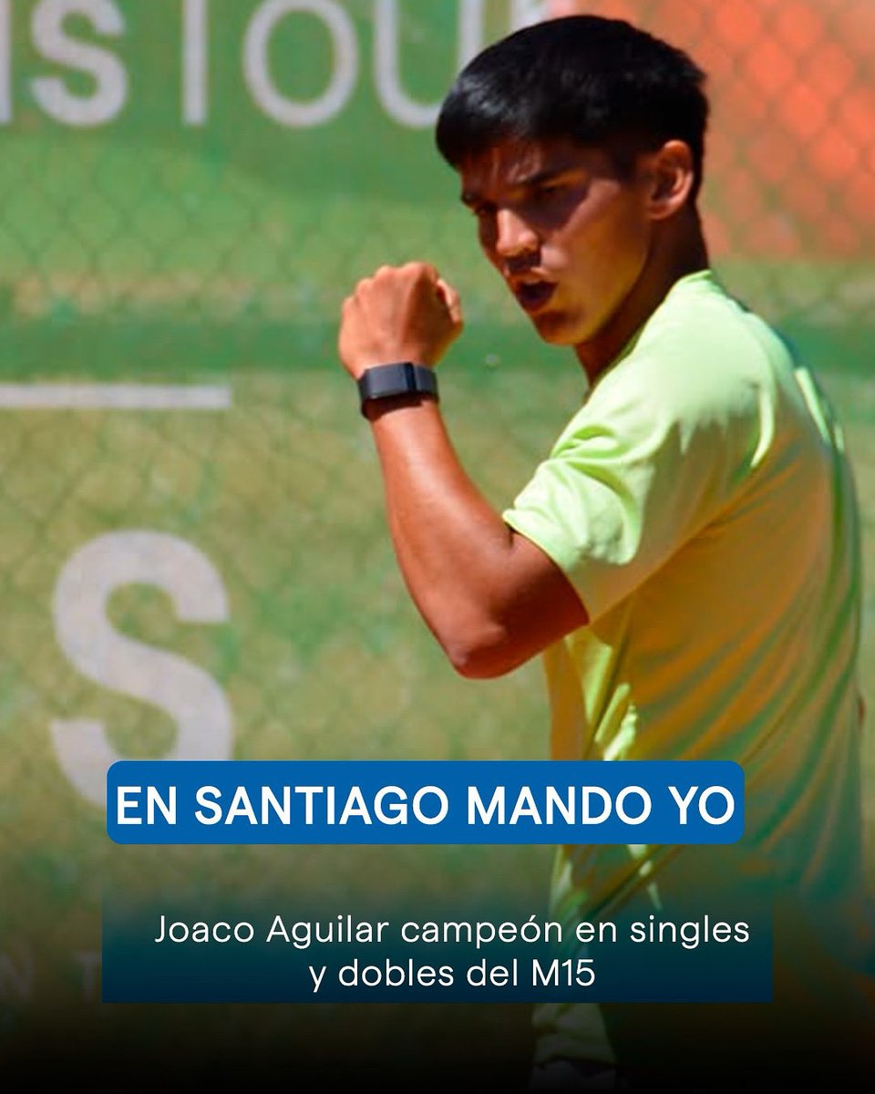 🏆 Y PICO!

Joaco Aguilar le ganó 62 64 a Laserna para consagrarse campeón del M15 de Santiago 🇨🇱