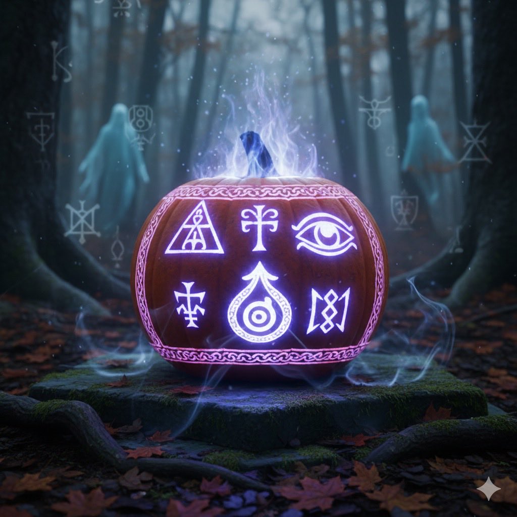 Hearthkeep252's tweet image. The Rituals of True Samhain:
Ancient practices included:
• Feasting with the Ancestors: Setting places at the table for departed loved ones.
• Bonfires: Symbolizing light in the darkness, purification, and a beacon for spirits.
• Divination: Using the thinned veil to seek…