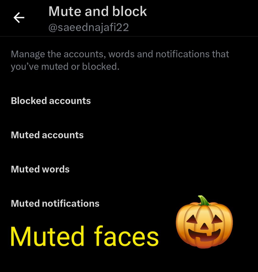 saeednajafi22's tweet photo. @Support @x we can mute words, accounts, even notifications…

NOW PLEASE LET US "MUTE FACES" TOO

I’ve seen enough of that one person everywhere 🎃

#MuteFaces https://t.co/blPQtHRV3X