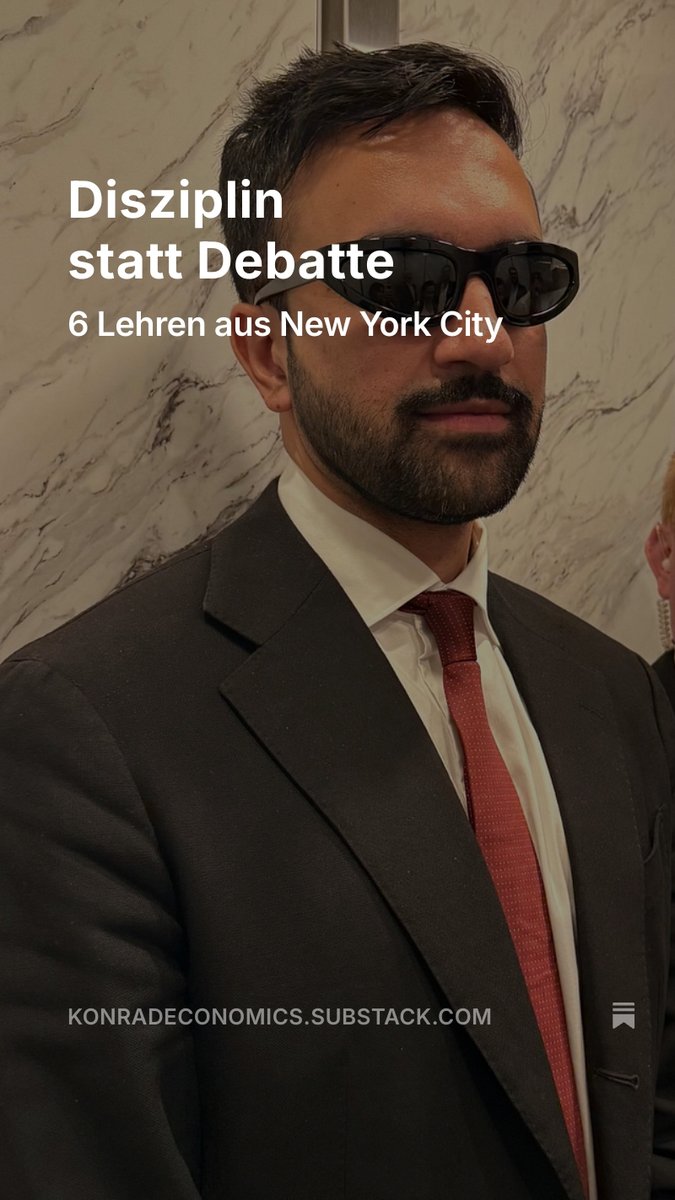 Neuer Artikel: 6 Lehren für linke Bewegungen aus der Kampagne Mamdanis in New York City. Link in Replies.
Würde mich freuen, wenn ihr mal reinlest!
