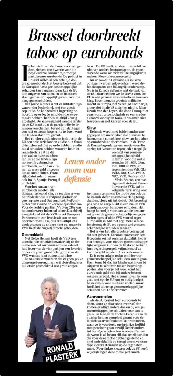 Weet dus wat je stemt 29 oktober! Sterke column. #BBB #tweedekamerverkiezingen #stemmen #29oktober #bbblevert ⁦<a href="/RPlasterk/">Ronald Plasterk</a>⁩