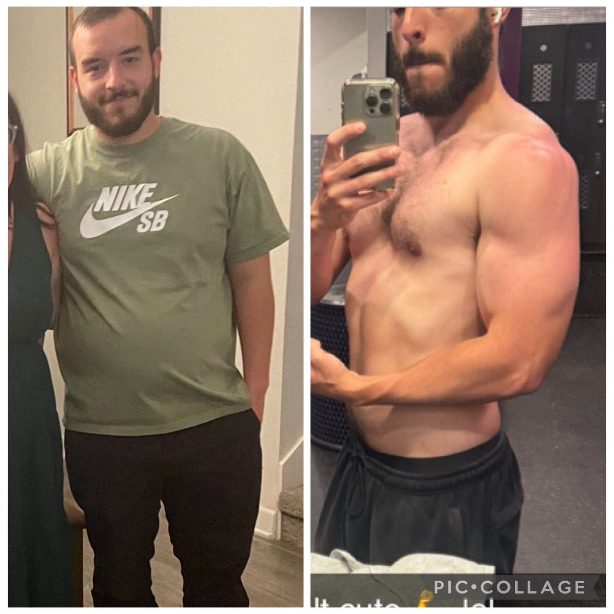 TheRealOD's tweet image. 1 year. Down 55 lbs of fat and up 10 lbs in muscle. Pretty proud of myself ngl!