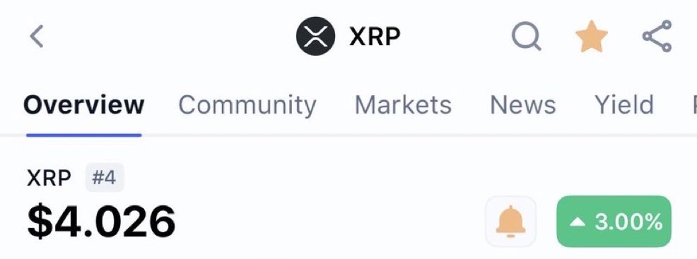 imcameronscrubs's tweet image. If XRP Hits New ATH at $4 within 7 Days

I will giveaway $5,000 XRP to someone who retweets and likes this post

I believe we will fly after $2.70. What do you think?