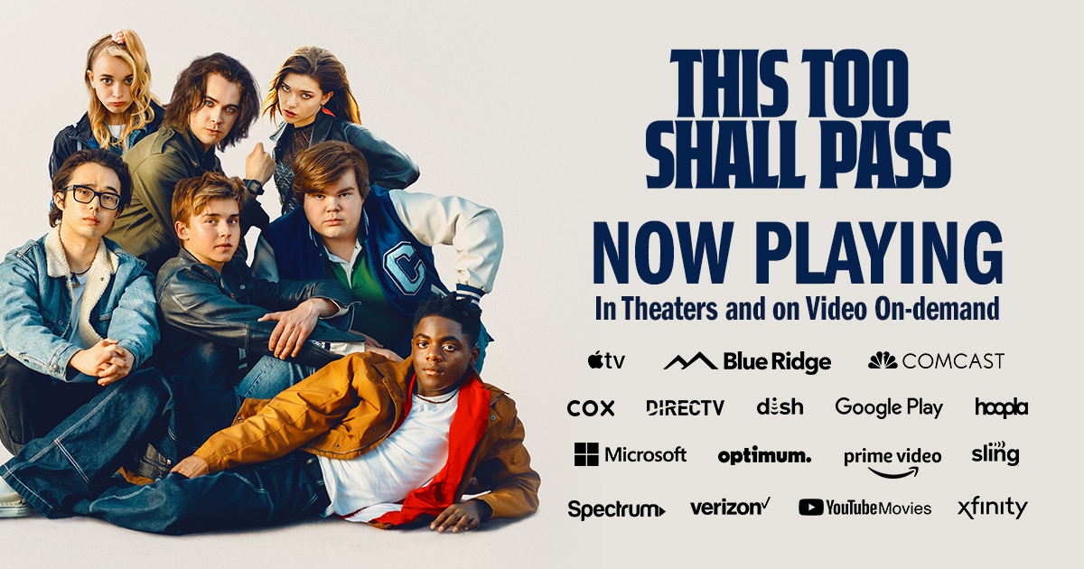 Pop in the VHS (or just hit play).

THIS TOO SHALL PASS is now in select theaters &amp; on-demand.