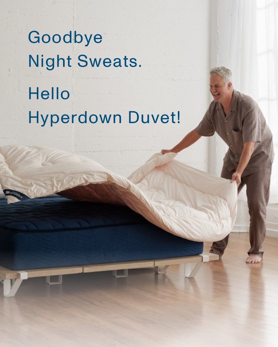 airweaveUSA's tweet image. Making your bed each morning can boost focus, reduce stress, and inspire productivity.

Our Hyperdown Duvet guarantees that your day begins and ends in comfort 🌙  airweave.com/products/hyper…

#morningroutine #dailyroutine #sleeproutine #sleep #sleephealth