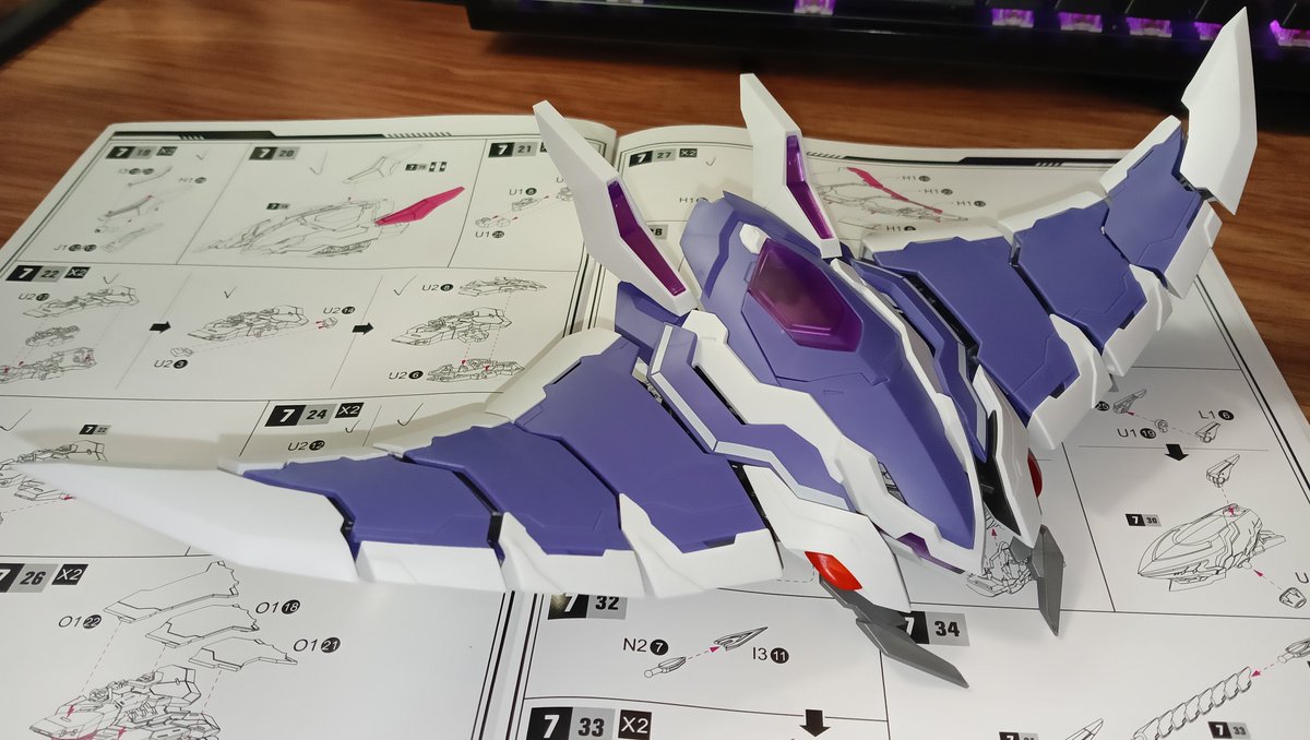 VailenStrix's tweet image. Two updates in one day. 
MS General SIN-02 progress: Devil Ray Unit is about 80% done
#modelkit #msgeneral #girlpla