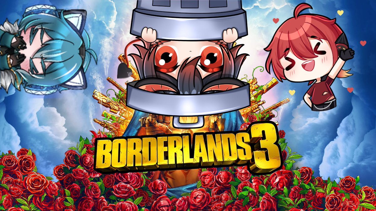 HI! We (Meowadin, lontis_H_sin and HeadPhox) r looking for a forth person to play bl3, tiny tinas wonderland and Bl4. If u r a Vtuber and interested pls contact us #Vtuber #streamer #streaming  #Borderlands3
#Borderlands4
