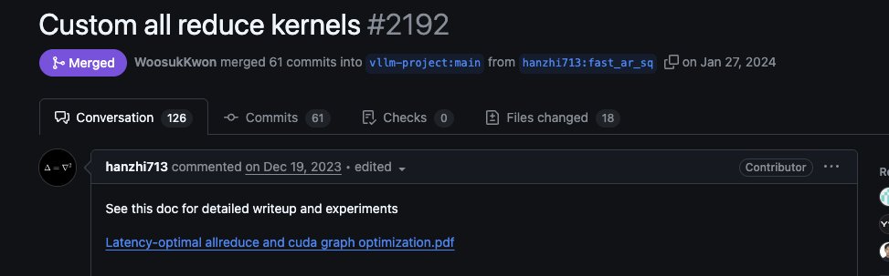 SzymonOzog_'s tweet image. We do so by implementing two new algorithms, based on what is done by vLLM with their custom allreduce