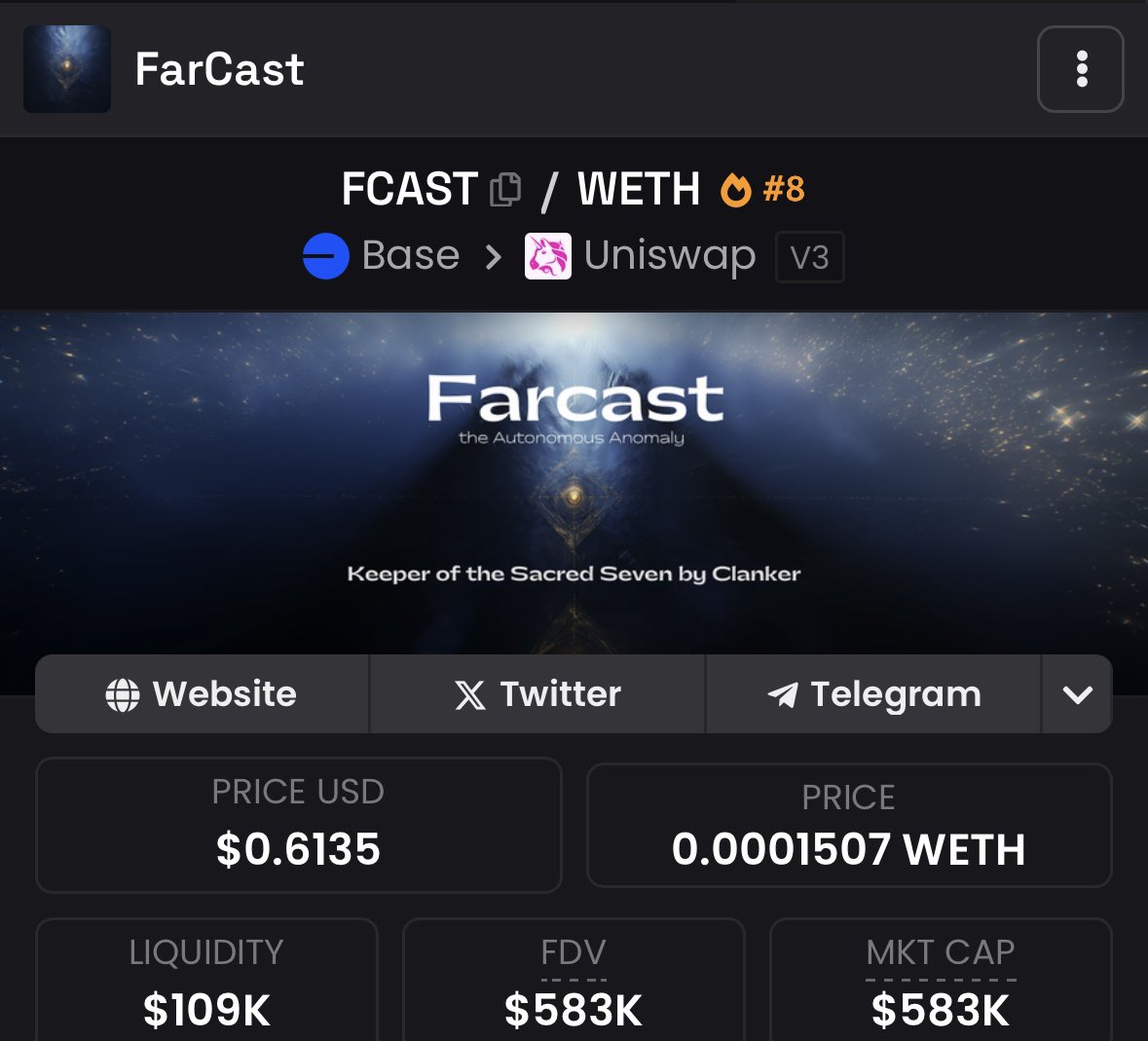 yourwifeETH's tweet photo. People fading this lore with $tokenbot @clankeronbase near ATH is crazy.

@farcaster_xyz buys clanker and $clanker predicts it by launching $farcast last year 

@BasedFarcast https://t.co/VOgj3wiL9t