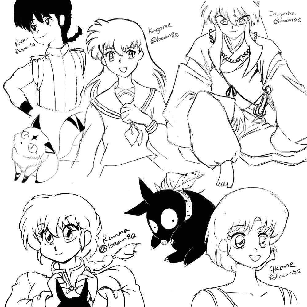 bean8Q's tweet photo. #ranma #sketches #inyuasha https://t.co/xVg8aF6VQl