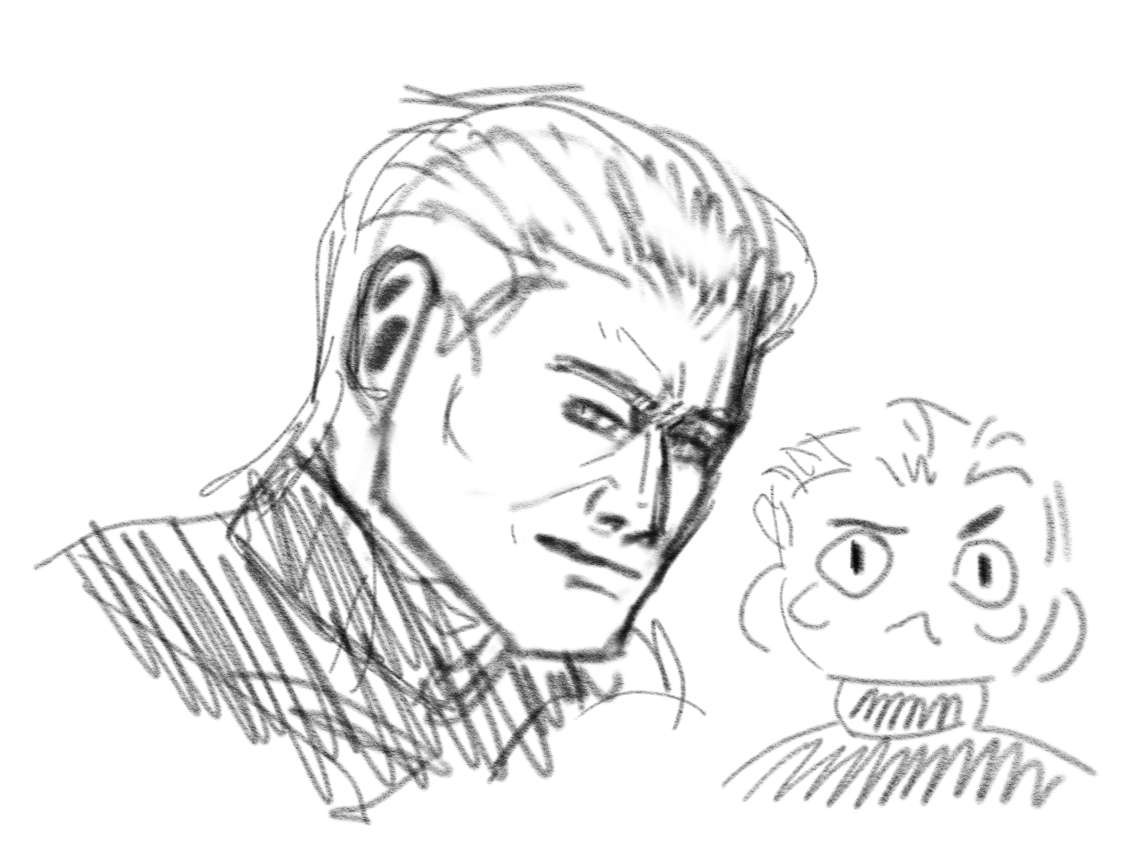 StaticLeaf's tweet image. Pookies I gotta be Honest..

I have been struggling with motavtion and ideas for Wesker content.. I am in a weird limbo with interests and art all together.. 

Despite that have these lazy ass doodles-

#AlbertWesker #ResidentEvil