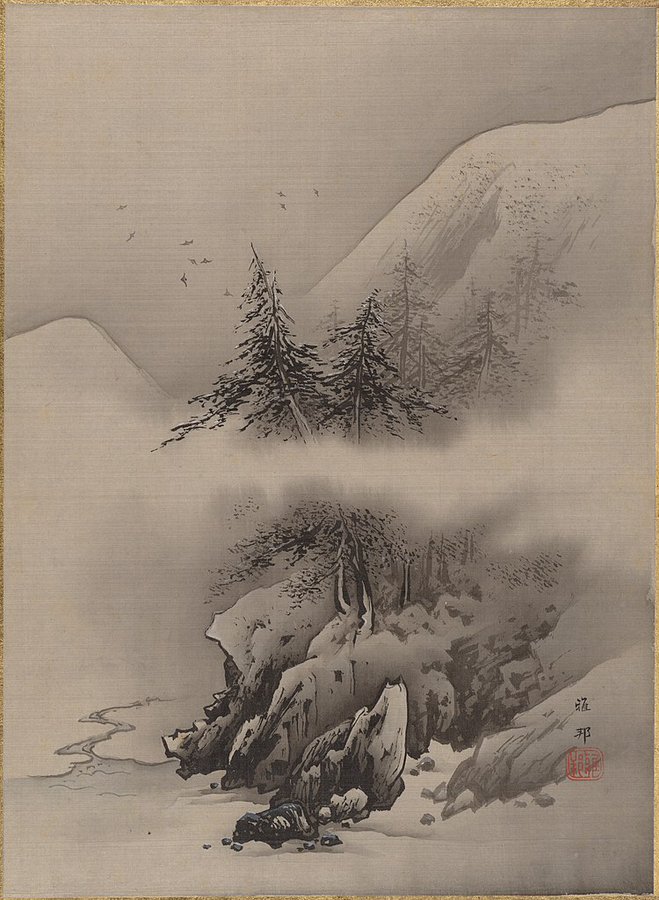 Snow Landscape, by Hashimoto Gaho, 1885-1889