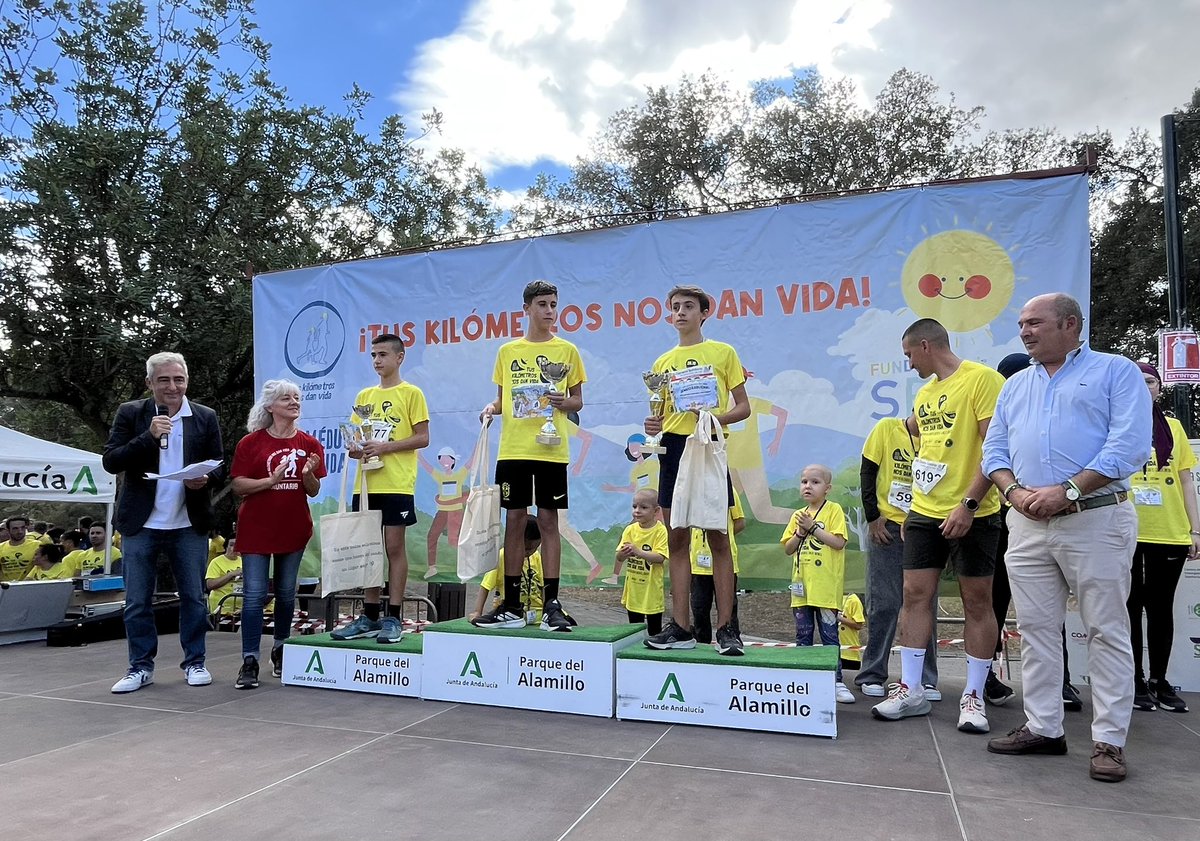🏆¡Podium de Tus Kilómetros nos dan vida 2025!💛 Categoría Infantil masculina: 

1️⃣Antonio David Pérez Álvarez
2️⃣Gerónimo Moreno Garrido
3️⃣Borja Osuna Arjona 

¡Enhorabuena!