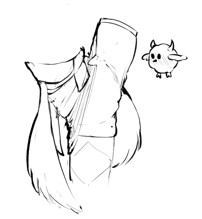 A cloth covered tree trunk for the Jailbirds