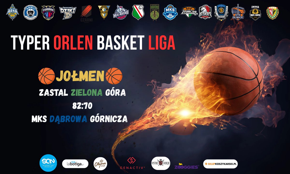 SebastianTyper's tweet photo. Wow🔥🏀💪
Kolejny dokładny wynik! 🏀🔥💪
@basket_zg - @MKSDG_Kosz 
Brawo 🔥🏀"Jołmen"🏀🔥

#plkpl
@PLKpl
@KicktippPL 
@OstreDzieje
@SQNPublishing
@RegionalnaPilka 
https://t.co/fOtPV8lX2l
https://t.co/zQS4usUy4p https://t.co/oLqlXeHeB2