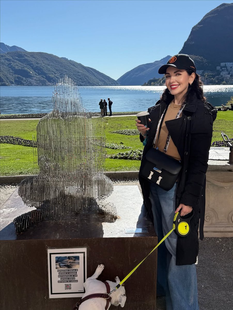MariaAndersenM2's tweet image. Guys, Bitcoin isn&apos;t just digital
gold - here in Lugano, Switzerland, it&apos;s a real currency!
You can even buy your coffee with Bitcoin.
Everything here is connected to crypto, and this is me
with the Satoshi Nakamoto statue - the symbol of
innovation and freedom. Swiss City