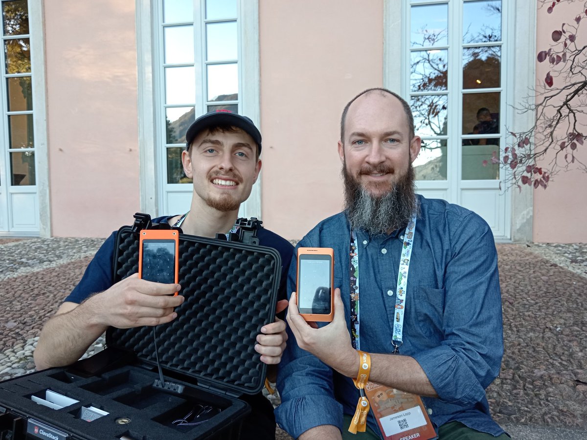 Showing <a href="/lopp/">Jameson Lopp</a> the new versions of the <a href="/SpecterDIY/">Specter</a>