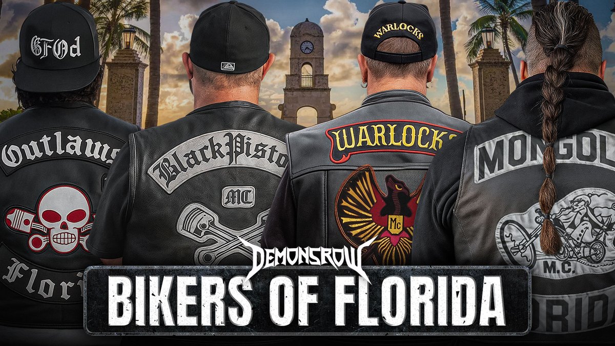 DemonsRow's tweet image. BIKERS OF FLORIDA 🌴💀 Outlaws, Warlocks, Mongols &amp;amp; the Wild South 🌴youtube.com/watch?v=1IDGFH…