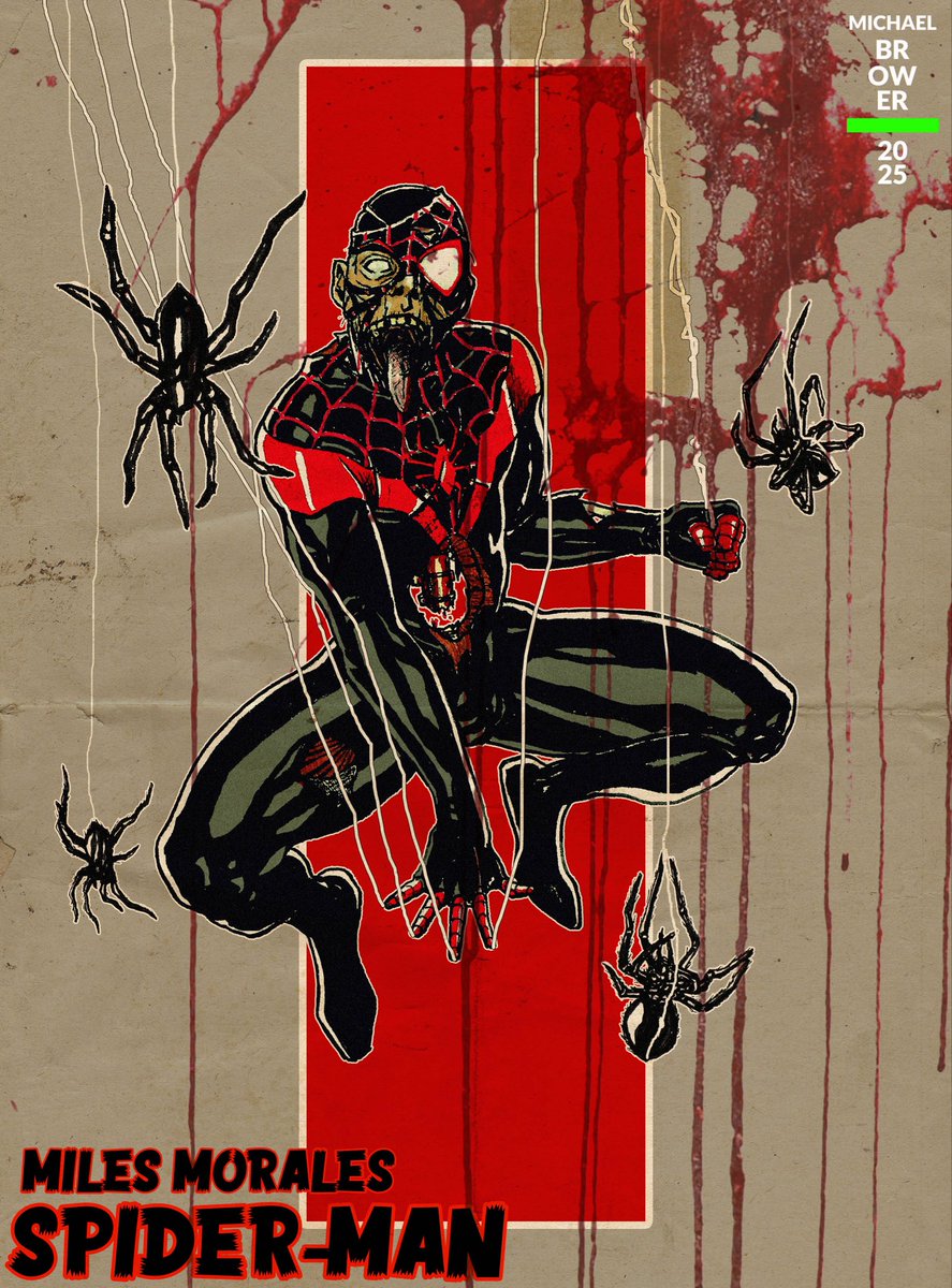 Zombified Miles Morales—Spider-Man!
#MilesMorales #Spiderman #Marvel #MarvelComics #UltimateMarvel #UltimateUniverse #MarvelZombies #TheAvengers #MarvelsAvengers #Zombies #Halloween #Horror #MarvelsChampions #PeterParker