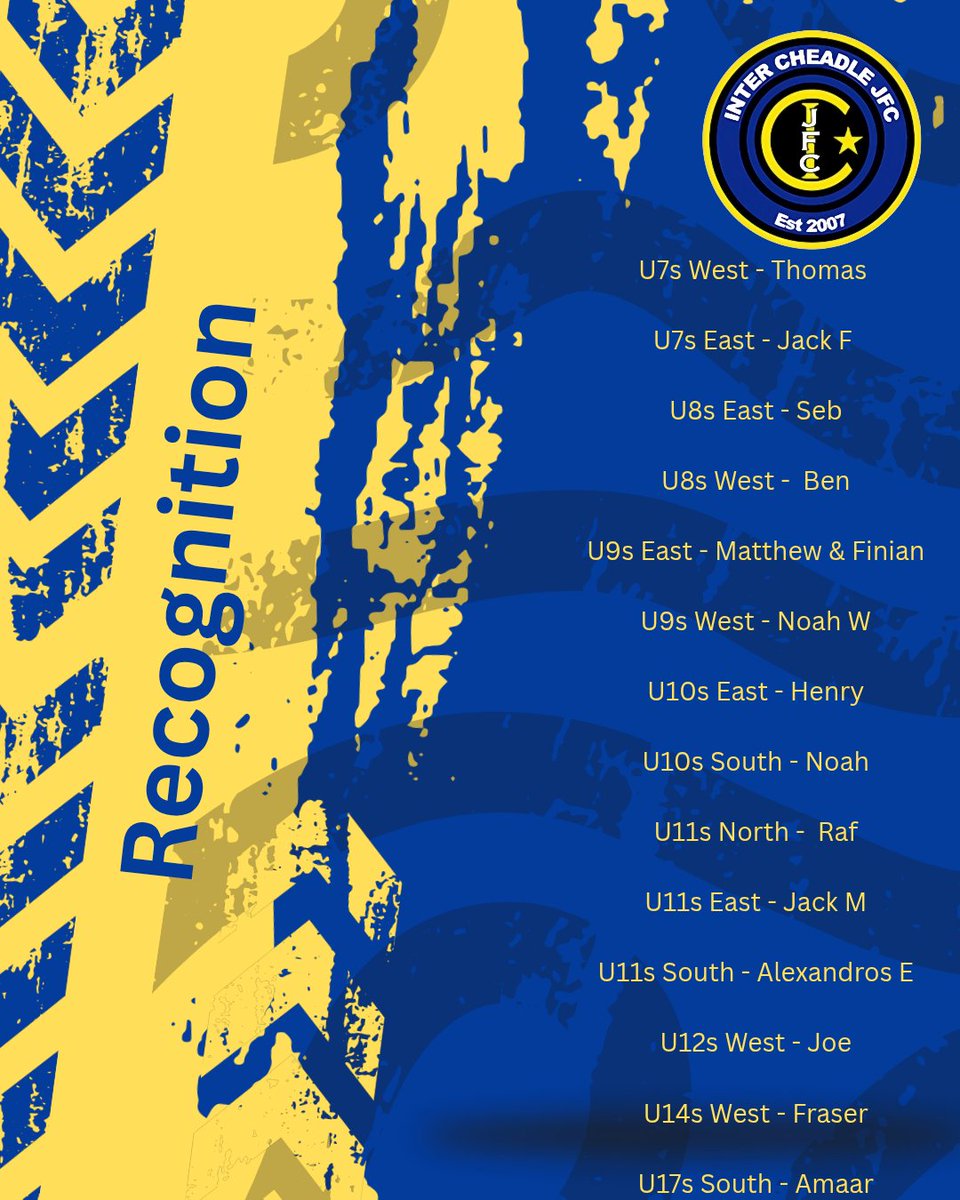 Inter Cheadle JFC tweet media