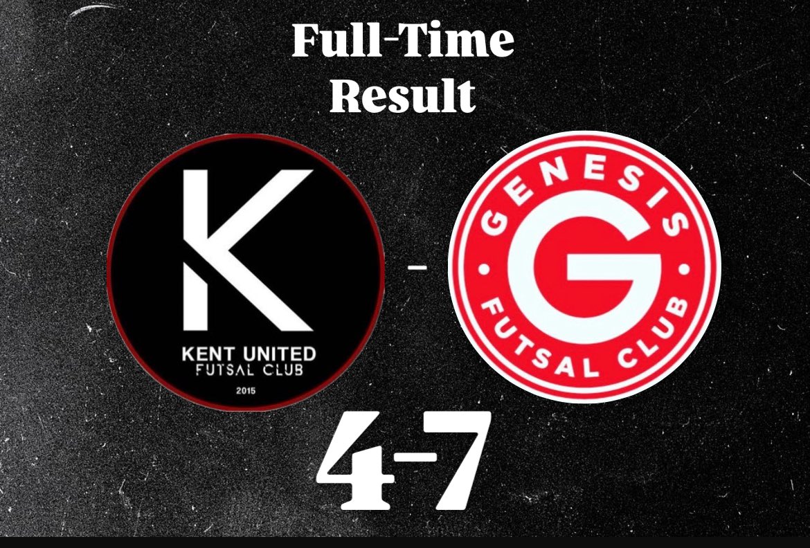 A tough result at home for Kent against Genesis this afternoon. Despite being in it for most of the match, a few costly errors proved decisive.

Goals:
Albert ⚽️⚽️⚽️
Adam ⚽️

We’ll regroup and go again next weekend vs Loughborough 💪
🔴⚫️⚪️ #KentFC #OnToTheNextOne