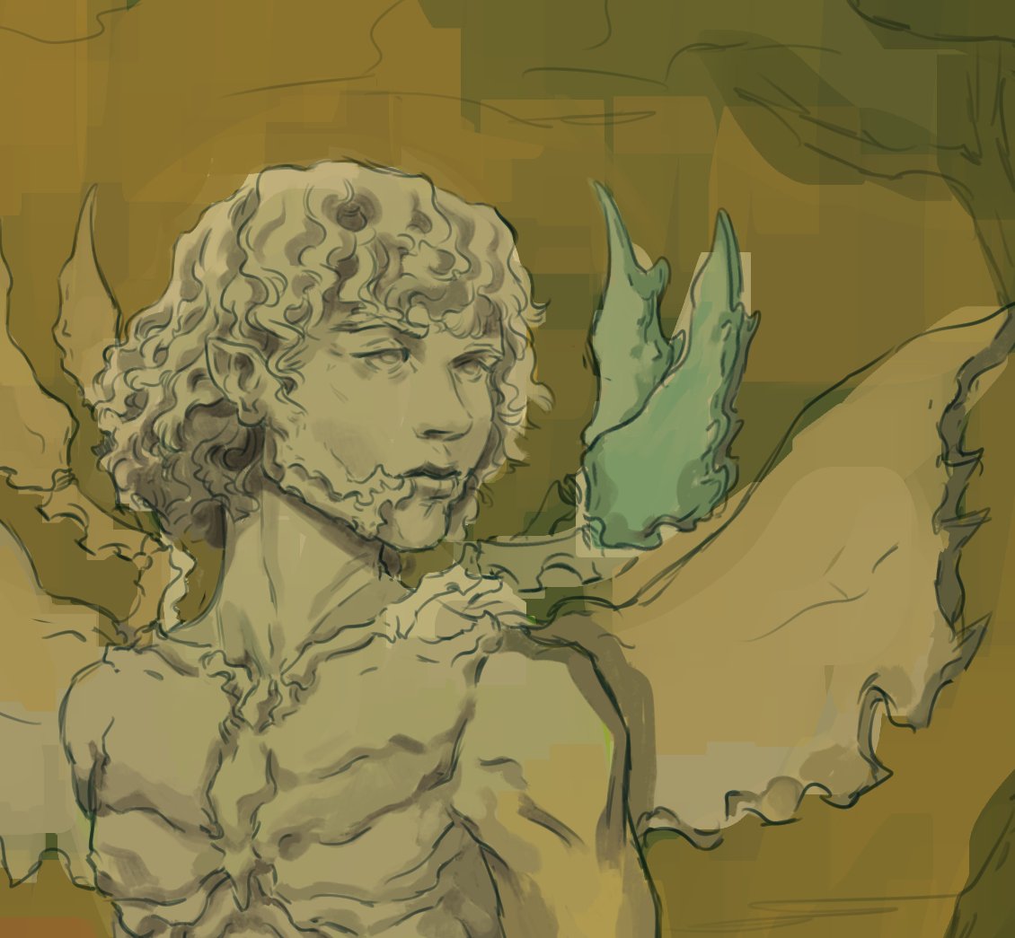 ebsonari's tweet photo. WIP
I wish it wasnt so hard to make characters. Im gunna redesign this dude 6 more time. I can feeeel it https://t.co/C6jGJfaCAp