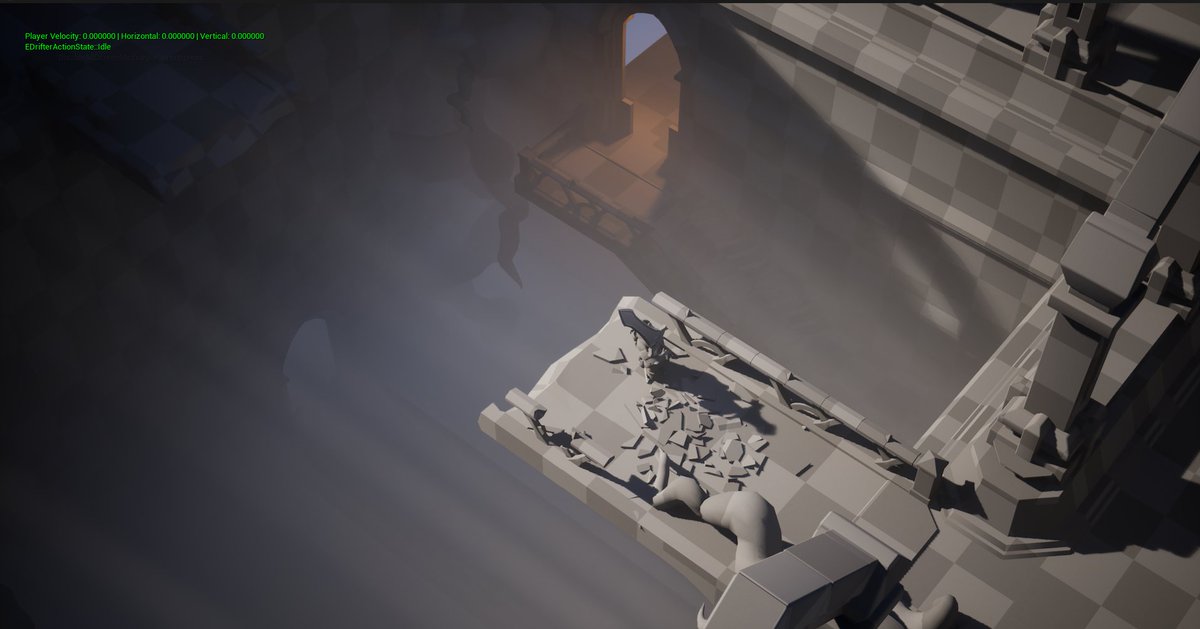 I'm almost finished with the first level blockout for the game my friends and I are making in our free time. All the concepts I've uploaded over the past four months are for this ^^😇😇