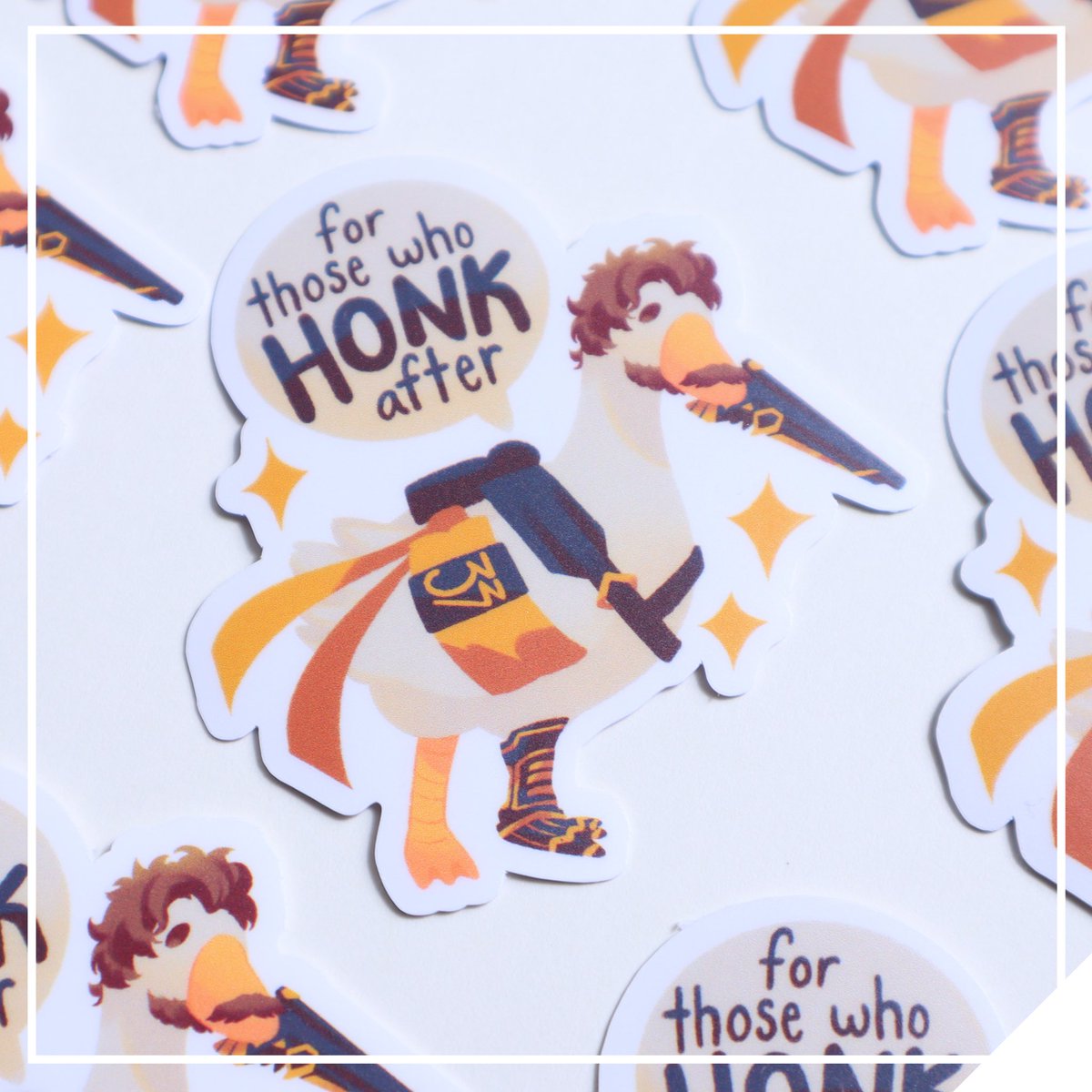 Shannanigansart's tweet image. FALL SHOP UPDATE IS NOW LIVE!!! Goosetave and Esquie vinyl stickers and charm preorders are now available on my shop! :&amp;gt; #ClairObscurExpedition33