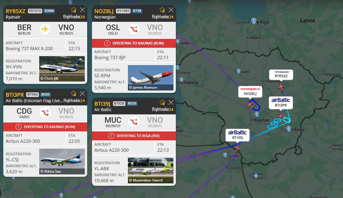 CoffeReport's tweet image. 🚨BREAKING: Vilnius Airport is closed again!