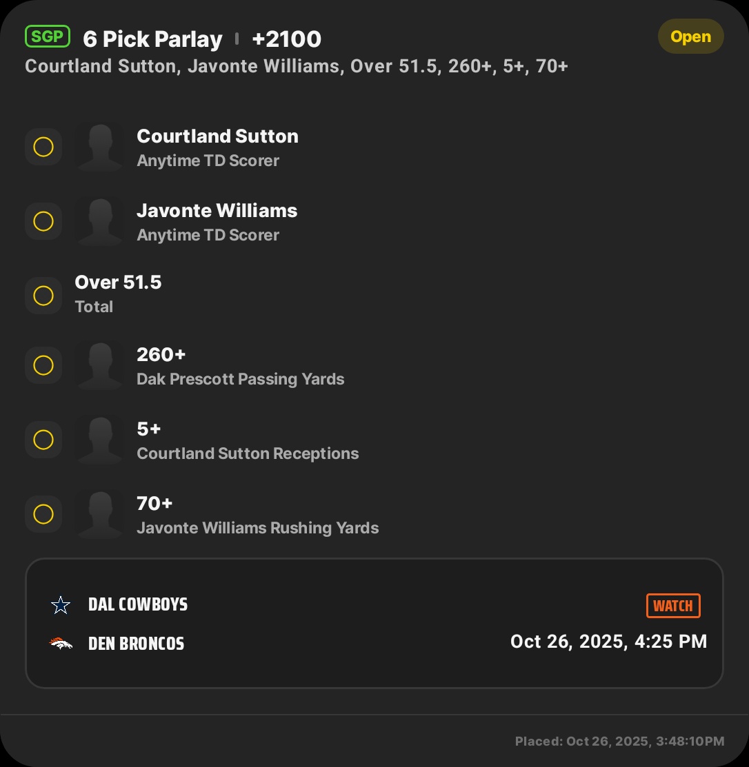 Need some luck. #barstoolGOTW