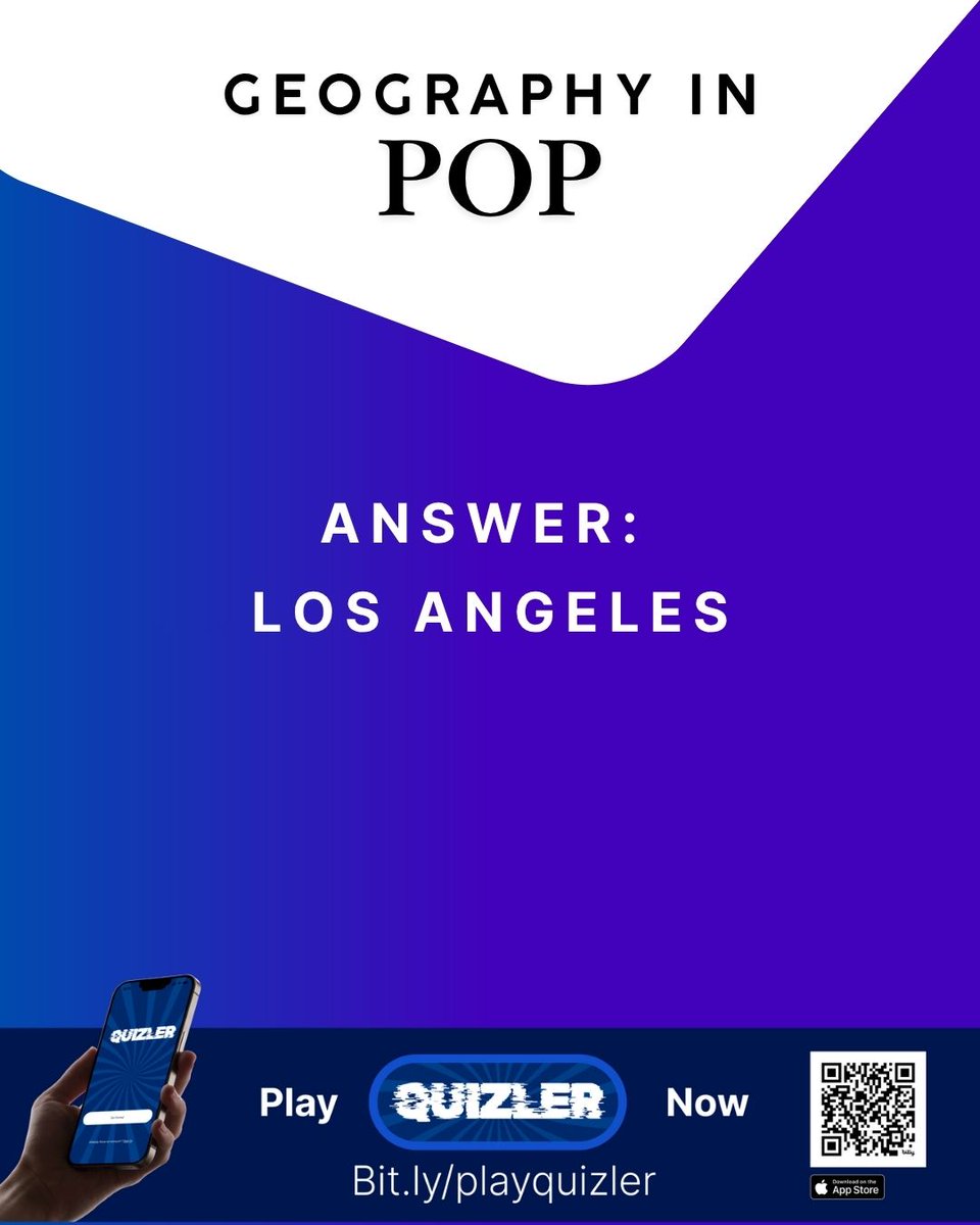 QuizlerHQ's tweet photo. Think you know your cities?
Which city is home to the iconic Hollywood Walk of Fame, Los Angeles or San Francisco? 🤔
Swipe to find out if you are a true pop culture champ!
#QuizlerHQ #PopCultureTrivia #FunFacts #TriviaGame #QuizTime #PlayAndLearn #QuizApp #MobileGames #GameNight https://t.co/FbslDdaklz