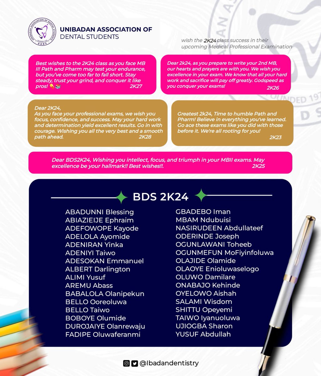 Dear Class of 2K24💜✨

It’s your time to shine again🌟

 Wishing you success, focus, and clarity. 

Go in with confidence and come out with success.💫

You’ve got this! 💥