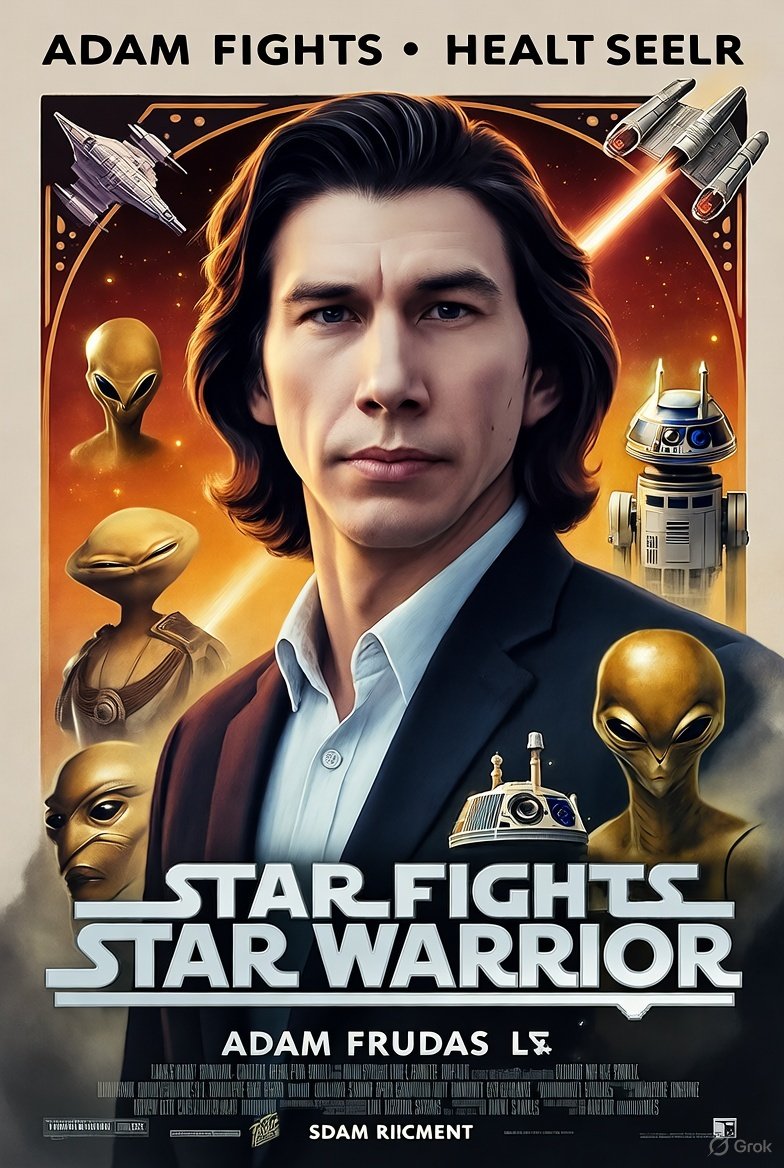 TheLUPOL's tweet photo. Star Fights: Star Warriors starring Adam Driver. https://t.co/9bMGCR0YbN
