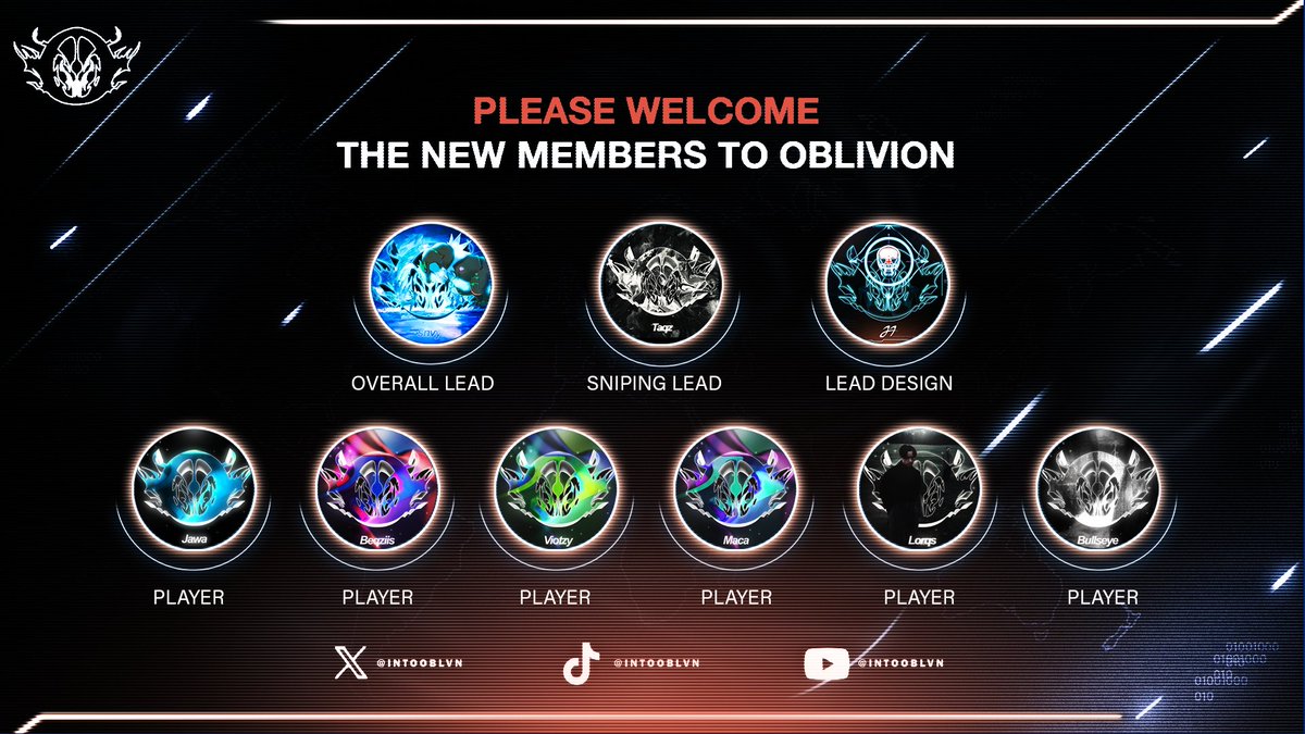Welcome our new recruits.

#Oblivion