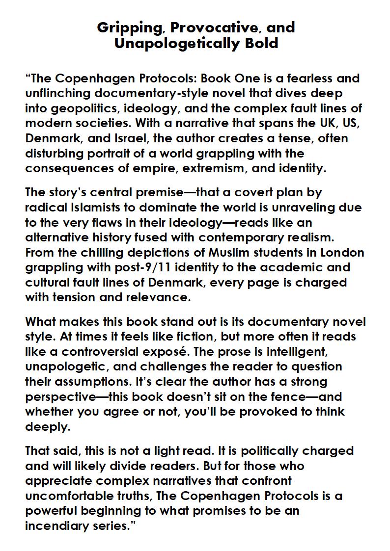 <a href="/RonDeSantis/">Ron DeSantis</a> What you are starting to suggest is the USA splitting into Muslim and non-Muslim countries. This is exactly what is predicted in the trilogy, when the Islamic Republic of America secedes, with its capital in Dearborn.