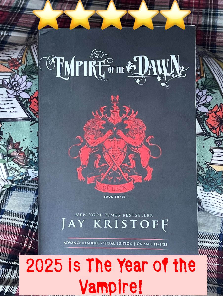 A brilliant finale to an excellent trilogy! Fans of
<a href="/misterkristoff/">Jay Kristoff News/Updates</a> &amp; #Vampires will NOT be disappointed! Readers can expect several surprises in tandem with their met expectations throughout this book! Thank you <a href="/StMartinsPress/">St. Martin's Press</a> for sending me this ARC! Complete RTC! #BookTwitter