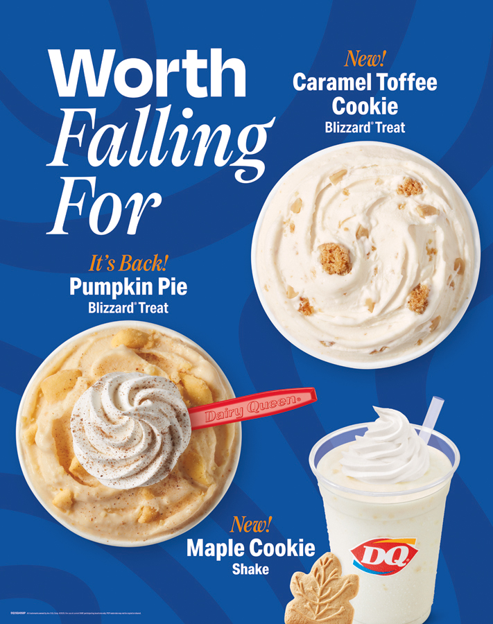 Happy Pumpkin Day!  It's the perfect time of year to enjoy our sweet Pumpkin Pie Blizzard or one of our other delicious fall treats.

#NationalPumpkinDay #LoveMyDQ