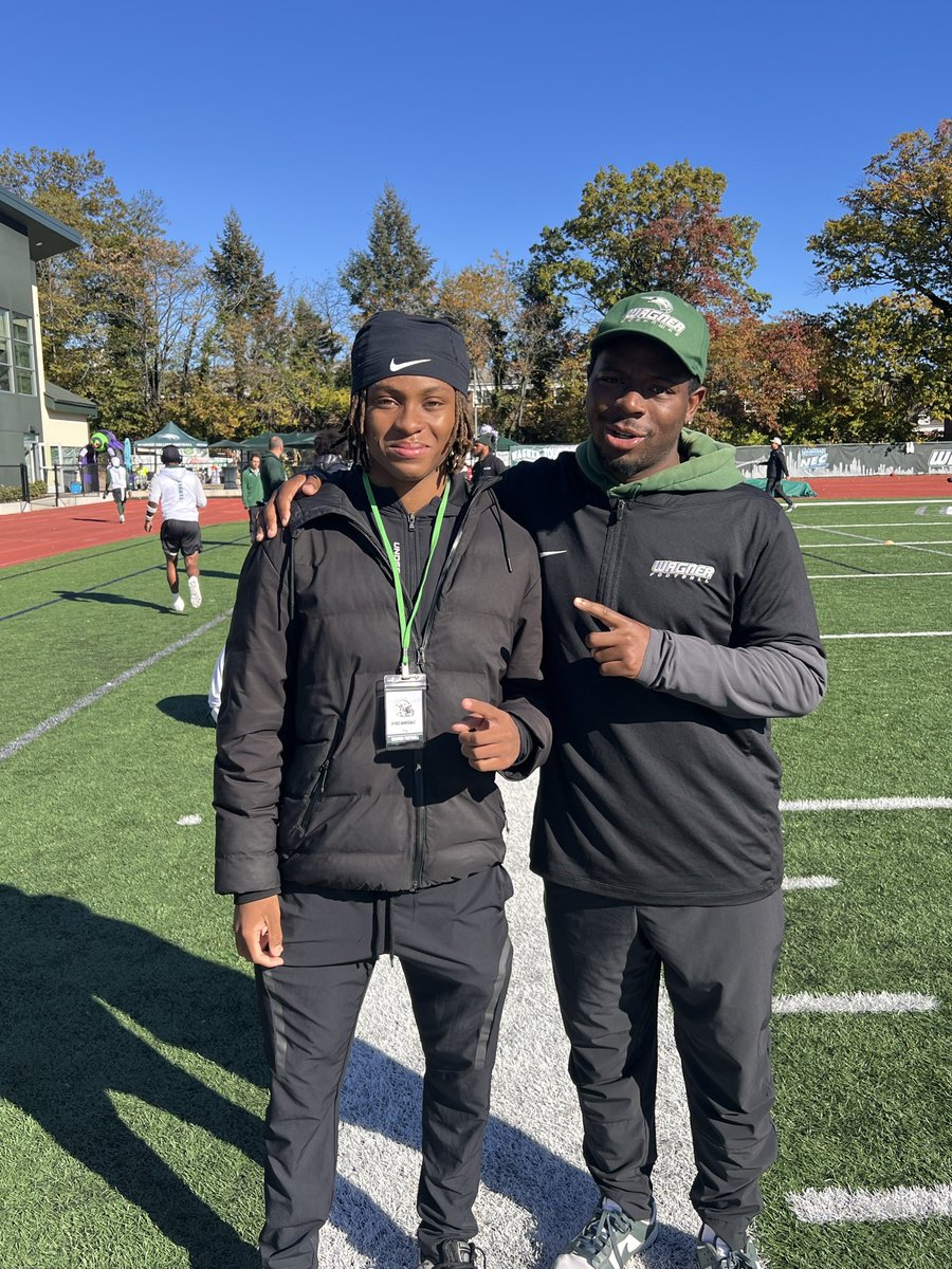 Had a great time up at <a href="/Wagner_Football/">Wagner College Football</a>  yesterday, can’t wait to get back on campus!!! 

<a href="/kapfootball/">David Kaplan</a> <a href="/CoachCzeluz/">Coach Joe Czelusniak</a> <a href="/CoachKeenan3/">Keenan Wright</a> <a href="/CoachLewis_shec/">Coach Kaiwan Lewis</a> <a href="/QBoogieSports/">Quincy Barnes</a>