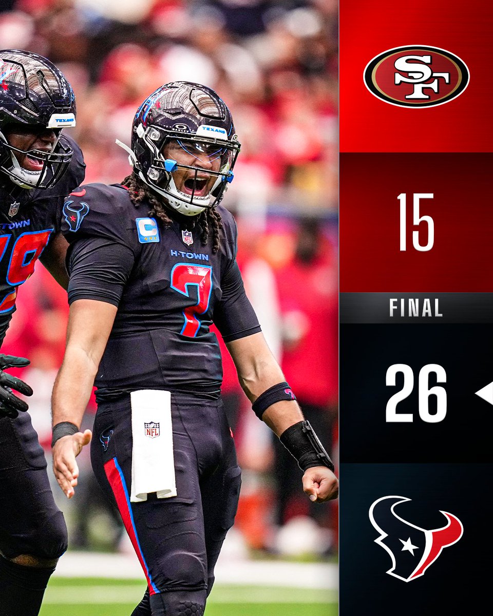 FINAL: Texans take down the 49ers! #SFvsHOU
