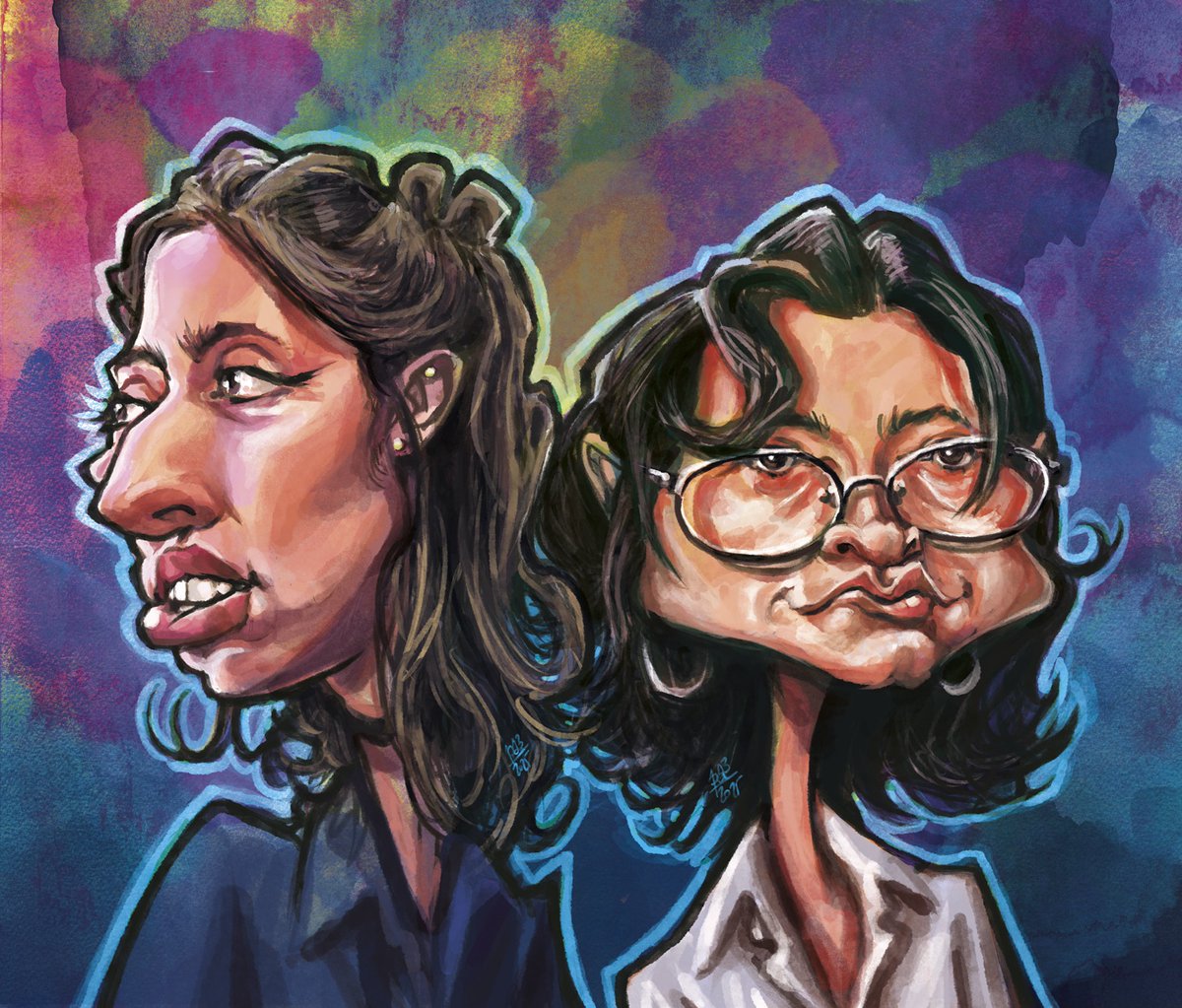 Pedro_A_Alberto's tweet image. Repion, un grupo super recomendable (y además son paisanas 😃) #repion #caricatura