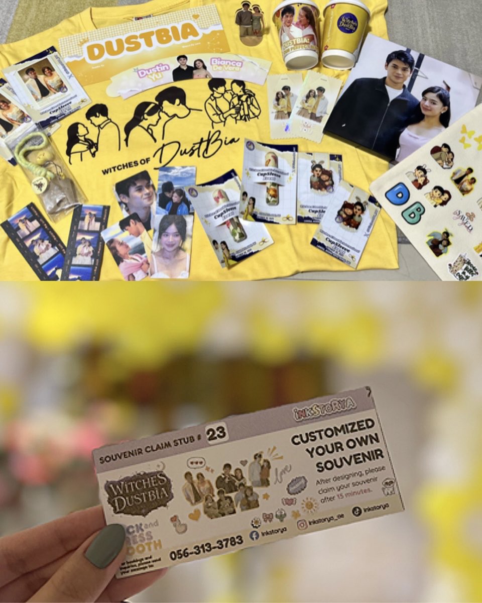 Had an amazing time at the <a href="/WitchesofDB_INT/">WITCHES OF DUSTBIA INTERNATIONAL🧙‍♂️</a> 🇦🇪 Fan Meet and even got to take home these souvenirs! 

Sobrang saya!!! We love you <a href="/dustinyuu/">Dustin Yu</a> and <a href="/biancadeveraa/">Bianca De Vera</a> 💛