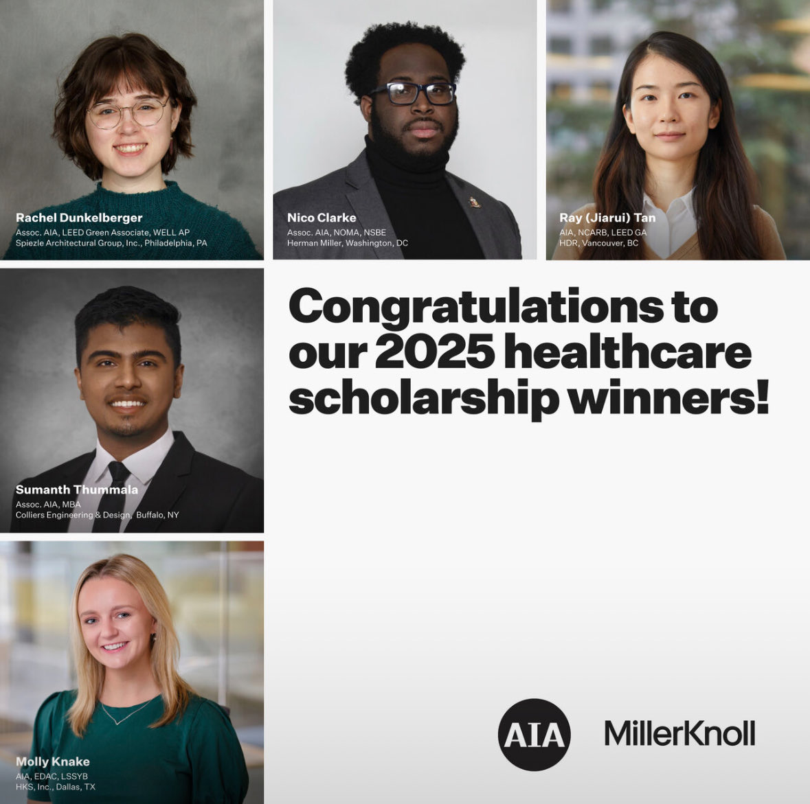 Congratulations to our five <a href="/millerknoll/">millerknoll</a> scholars being recognized at #HCDcon <a href="/HCDMagazine/">Healthcare Design</a>