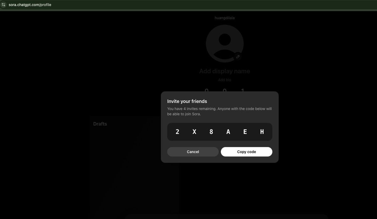 RituWithAI's tweet image. Want a Sora 2 invite code? I’ve got 61 to give away FREE! 
 🚀 1. Like + Retweet + Comment “Sora 2 Code” 
2. Follow me (so I can DM you the code)  
📷 No Retweet = No Code 
Don't complain after I am out of codes.
Hurry, first come, first served!  #Sora2 #InviteCode